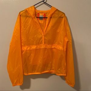 Nike Orange See-Through Windbreaker